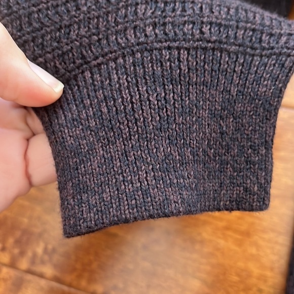 NWT Tasso Elba Quarter-Zip Mock Neck Cotton Brown Sweater Size S - Picture 12 of 13